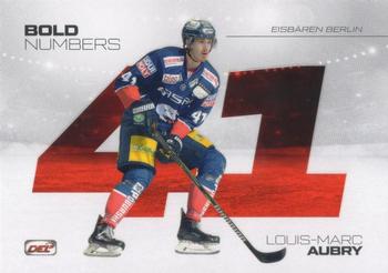 2018-19 Playercards (DEL) - Bold Numbers #DEL-BN02 Louis-Marc Aubry Front