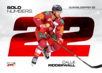 2018-19 Playercards (DEL) - Bold Numbers #DEL-BN04 Calle Ridderwall Front