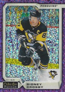2018-19 O-Pee-Chee Platinum - Violet Pixels #20 Sidney Crosby Front