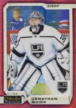 2018-19 O-Pee-Chee Platinum - Red Prism #25 Jonathan Quick Front