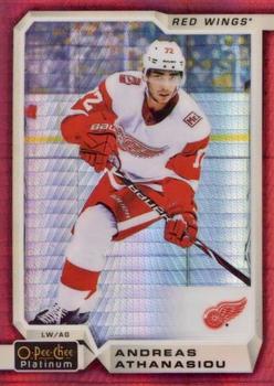 2018-19 O-Pee-Chee Platinum - Red Prism #76 Andreas Athanasiou Front