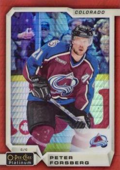 2018-19 O-Pee-Chee Platinum - Red Prism #146 Peter Forsberg Front