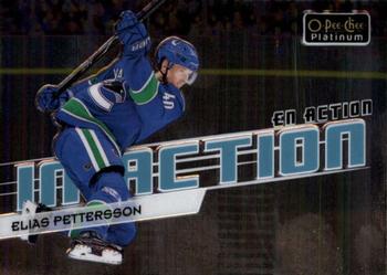 2018-19 O-Pee-Chee Platinum - In Action #IA-25 Elias Pettersson Front