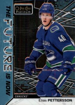 2018-19 O-Pee-Chee Platinum - The Future Is Now #FN-13 Elias Pettersson Front