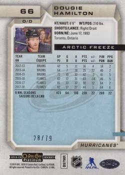 2018-19 O-Pee-Chee Platinum - Arctic Freeze #66 Dougie Hamilton Back