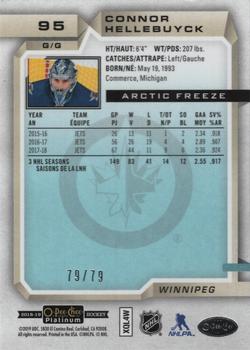 2018-19 O-Pee-Chee Platinum - Arctic Freeze #95 Connor Hellebuyck Back