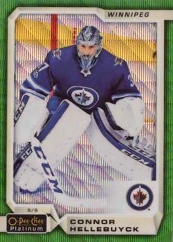 2018-19 O-Pee-Chee Platinum - Emerald Surge #95 Connor Hellebuyck Front