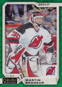 2018-19 O-Pee-Chee Platinum - Emerald Surge #149 Martin Brodeur Front