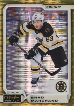 2018-19 O-Pee-Chee Platinum - Seismic Gold #63 Brad Marchand Front