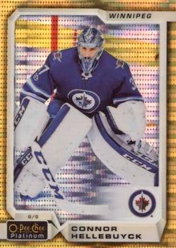 2018-19 O-Pee-Chee Platinum - Seismic Gold #95 Connor Hellebuyck Front