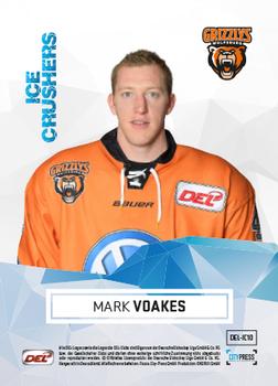 2016-17 German DEL Playercards Basic - Ice Crushers #DEL-IC 10 Mark Voakes Back