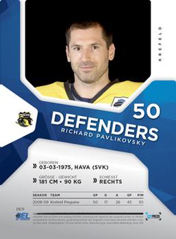 2009-10 Playercards Preview Serie (DEL) - Defenders #DE11 Richard Pavlikovsky Back