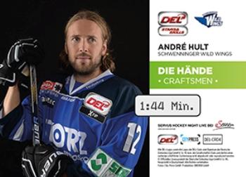 2015-16 Playercards Basic Serie 1 (DEL) - Die Hande #DEL-CR04 Andree Hult Back