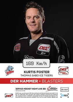 2015-16 Playercards Basic Serie 1 (DEL) - Der Hammer #DEL-BL01 Kurtis Foster Back