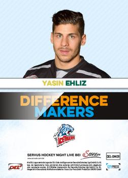 2015-16 Playercards Basic Serie 2 (DEL) - Difference Makers #DEL-DM09 Yasin Ehliz Back