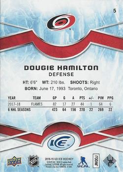 2018-19 Upper Deck Ice - Green #5 Dougie Hamilton Back