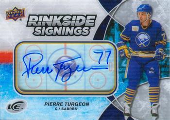 2018-19 Upper Deck Ice - Rinkside Signings #RS-PT Pierre Turgeon Front