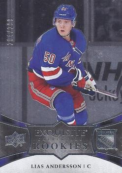 2018-19 Upper Deck Ice - Exquisite Collection Platinum Rookies #R10 Lias Andersson Front