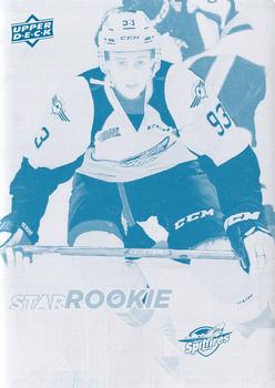 2018-19 Upper Deck CHL - Printing Plates Cyan #333 Jean-Luc Foudy Front