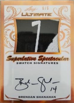 2018-19 Leaf Ultimate - Superlative Spectacular Swatch Signatures #SS-BS1 Brendan Shanahan Front
