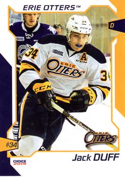 2018-19 Choice Erie Otters (OHL) #6 Jack Duff Front
