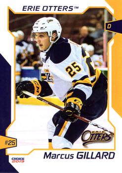 2018-19 Choice Erie Otters (OHL) #8 Marcus Gillard Front