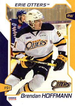 2018-19 Choice Erie Otters (OHL) #12 Brendan Hoffmann Front