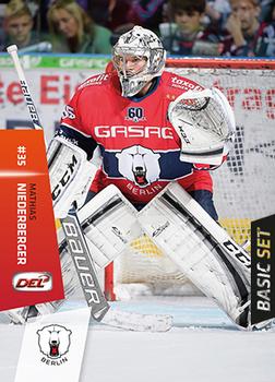 2014-15 Playercards (DEL) #DEL-019 Mathias Niederberger Front