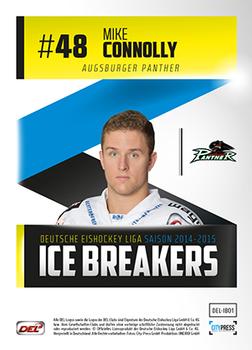 2014-15 Playercards (DEL) - Ice Breakers #DEL-IB01 Mike Connolly Back