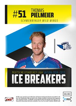 2014-15 Playercards (DEL) - Ice Breakers #DEL-IB12 Thomas Pielmeier Back
