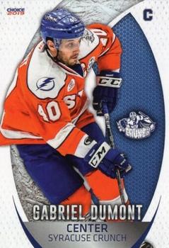 2018-19 Choice Syracuse Crunch (AHL) #7 Gabriel Dumont Front