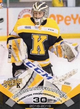 2018-19 Extreme Kingston Frontenacs (OHL) #3 Marshall Frappier Front