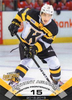2018-19 Extreme Kingston Frontenacs (OHL) #9 Anthony Aguanno Front