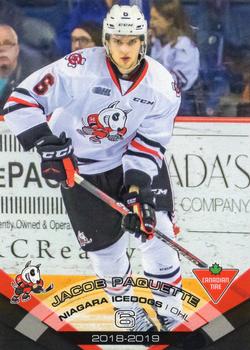 2018-19 Extreme Niagara IceDogs (OHL) #3 Jacob Paquette Front