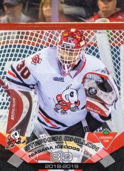 2018-19 Extreme Niagara IceDogs (OHL) #16 Stephen Dhillon Front
