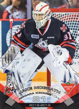 2018-19 Extreme Niagara IceDogs (OHL) #17 Jake McGrath Front