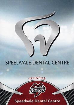 2018-19 Guelph Storm (OHL) Police #A-14 Speedvale Dental Centre Front