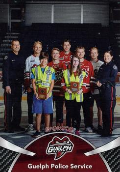 2018-19 Guelph Storm (OHL) Police #A-15 Guelph Police Service Front