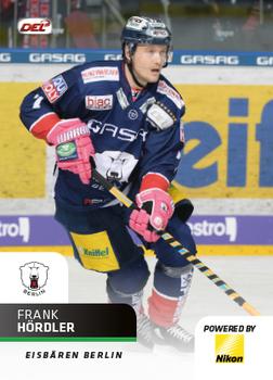 2018-19 Playercards (DEL) #DEL-033 Frank Hordler Front