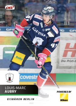 2018-19 Playercards (DEL) #DEL-038 Louis-Marc Aubry Front