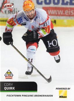 2018-19 Playercards (DEL) #DEL-074 Cory Quirk Front