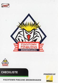 2018-19 Playercards (DEL) #DEL-082 Checkliste Fischtown Pinguins Bremerhaven Front