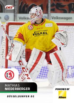 2018-19 Playercards (DEL) #DEL-083 Mathias Niederberger Front