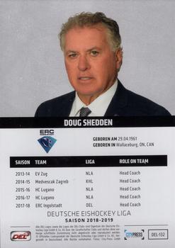 2018-19 Playercards (DEL) #DEL-132 Doug Shedden Back