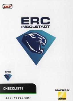 2018-19 Playercards (DEL) #DEL-134 Checkliste ERC Ingolstadt Front