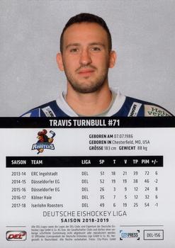 2018-19 Playercards (DEL) #DEL-156 Travis Turnbull Back