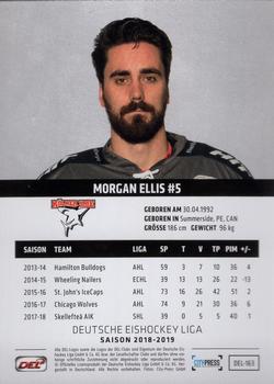2018-19 Playercards (DEL) #DEL-163 Morgan Ellis Back