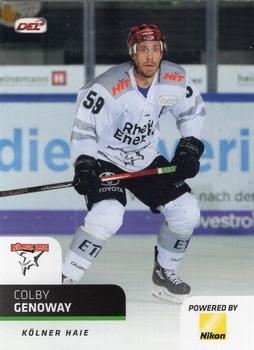 2018-19 Playercards (DEL) #DEL-173 Colby Genoway Front