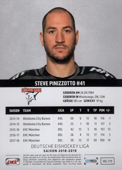 2018-19 Playercards (DEL) #DEL-179 Steven Pinizzotto Back