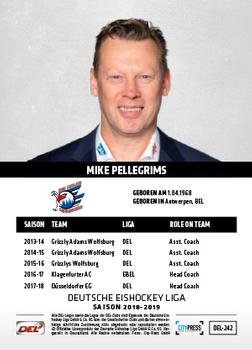 2018-19 Playercards (DEL) #DEL-242 Mike Pellegrims Back